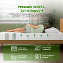 20cm Queen Reversible Gel Memory Foam Mattress BedStory Medium Soft & Firm