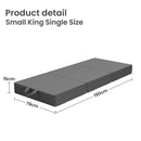 15cm Small King Single BedStory 3-Fold Mattress Folding Foam Bed Washable Cover, 190x80cm