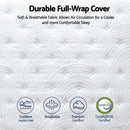 RoomSense Queen 34cm Medium Soft Gel Mattress Bundle, Oatmeal Bed Frame