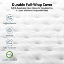 RoomSense Double 30cm Latex Mattress Medium Firm Bundle, Pine Bed Frame