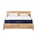 RoomSense Double 26cm Firm Mattress Bundle with Oatmeal Wooden Bed Frame