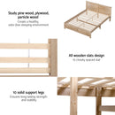RoomSense Queen 26cm Firm Mattress Bundle with Oatmeal Wooden Bed Frame