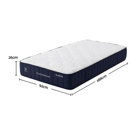 RoomSense Single Firm Mattress 26cm Bundle with Storage Bed Frame