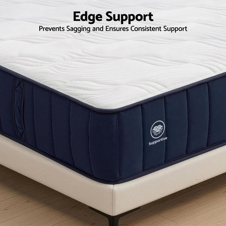 RoomSense Single Mattress, 26cm Orthopedic Firm Mattress for Back Pain Relief, Pocket Spring Hybrid Mattress King Size for Home & Rental