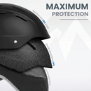 OutdoorMaster Kelvin II Ski Helmet - Snow Sport Helmet Snowboard Helmet for Men Women & Youth White L