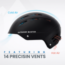 OutdoorMaster Kelvin II Ski Helmet - Snow Sport Helmet Snowboard Helmet for Men Women & Youth White L