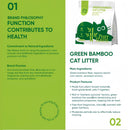 PurrHaven Bamboo Clumping Cat & Kitty Litter, 15kg (6 Pack),Dust Free,Natural Flusable,Easy to Clean,Odour Neutraliser,Rapid Liquid Absorption,Non-Toxic Formula