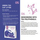 PurrHaven Green Tea Clumping Cat & Kitty Litter, 7.5kg (3 Pack),Dust Free,Natural Flusable,Easy to Clean,Odour Neutraliser,Rapid Liquid Absorption,Non-Toxic Formula