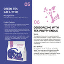 PurrHaven Green Tea Clumping Cat & Kitty Litter, 15kg (6 Pack),Dust Free,Natural Flusable,Easy to Clean,Odour Neutraliser,Rapid Liquid Absorption,Non-Toxic Formula