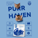 PurrHaven Tapioca Clumping Cat & Kitty Litter, 30kg (12 Pack),Dust Free,Plant-Based,Easy to Clean,Odour Neutraliser,Rapid Liquid Absorption,Non-Toxic Formula