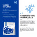 PurrHaven Tapioca Clumping Cat & Kitty Litter, 30kg (12 Pack),Dust Free,Plant-Based,Easy to Clean,Odour Neutraliser,Rapid Liquid Absorption,Non-Toxic Formula
