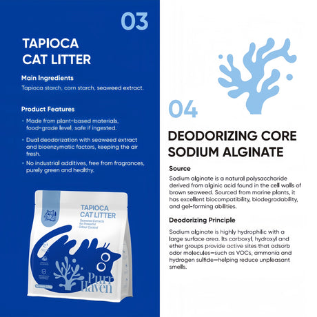 PurrHaven Tapioca Clumping Cat & Kitty Litter, 30kg (12 Pack),Dust Free,Plant-Based,Easy to Clean,Odour Neutraliser,Rapid Liquid Absorption,Non-Toxic Formula