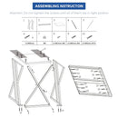 Dryer Stand Over Front Loading Washing Machine, 100kg Heavy Duty Steel Stacking Kit, 102x67x60cm Space Saving Shelf for Small Home, Anti-Slip Rubber Surface, Fits Tumble Dryers & Washers, White