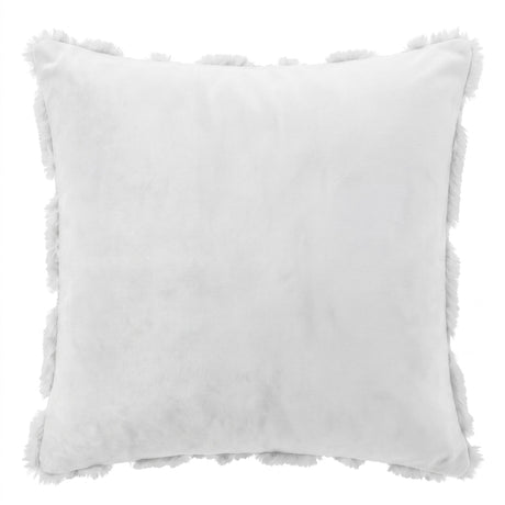 Jingle Jollys Christmas Tree Pillow Covers 2 Packs Cushion Covers Soft Faux Fur Jacquard Throw Pillow Covers 45 x 45cm White