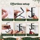 Jingle Jollys Christmas Garland Hangers X4 Stocking Hooks Wreath 2-In-1 No Drill