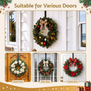 Jingle Jollys Christmas Wreath Hanger Metal Door Hook Height Adjustable
