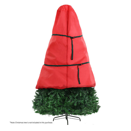 Jingle Jollys Christmas Tree Storage Bag Fits Up to 8ft Tree Xmas Bag Zipper Red