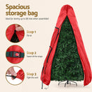 Jingle Jollys Christmas Tree Storage Bag Fits Up to 8ft Tree Xmas Bag Zipper Red