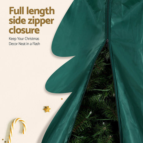 Jingle Jollys Christmas Tree Storage Bag Fits Up to 9ft Tree Xmas Bag Green