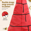 Jingle Jollys 2.4m Pre-Lit Christmas Tree 1488 LED Green with Red Storage Bag