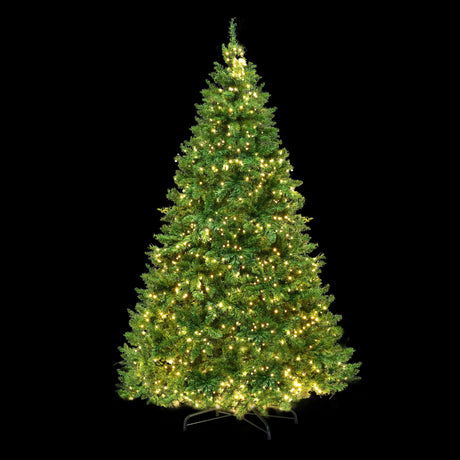 Jingle Jollys Christmas Tree 2.7m Xmas Tree Decorations 1800 LEDs 1831 Tips 8 Light Modes