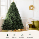 Jingle Jollys Christmas Tree 2.1M Xmas Tree Decorations Green 1250 Tips