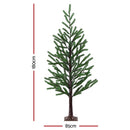 Jingle Jollys Christmas Tree 1.8M Pre-lit LED Xmas Tree 8 Modes Party Decoration