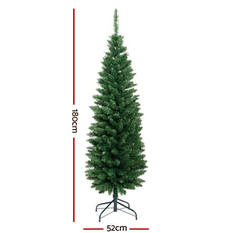Jingle Jollys Christmas Tree 1.8m Xmas Tree Decorations Green 300 Tips