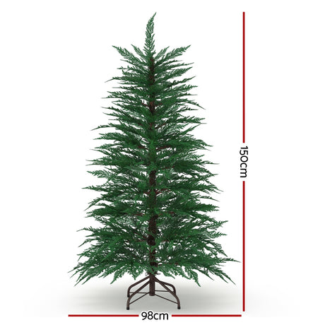 Jingle Jollys Christmas Tree 1.5M LED Xmas Tree Sparse 263 Tips Party Decoration