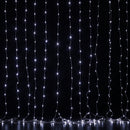 Jingle Jollys 3X3M Christmas Lights Curtain String Light 300 LED Cool White