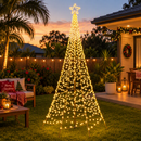 Jingle Jollys Solar Christmas Tree 3.6m 800 LED Net Lights Xmas Trees Decoration