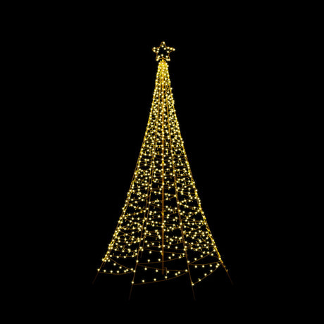 Jingle Jollys Solar Christmas Tree 2.1m 320 LED Net Lights Xmas Trees Decoration