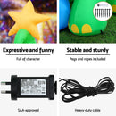 Jingle Jollys Christmas Inflatable Dinosaur 1.86M Height LED Decorations Illuminated