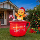Jingle Jollys Christmas Inflatable Cup 1.8M Height LED Outdoor Decorations Illuminated