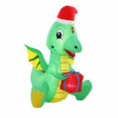 Jingle Jollys Christmas Inflatable Dragon 1.8M Height LED Outdoor Decorations Illuminated