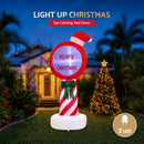 Jingle Jollys Christmas Inflatable Pole 1.8M Height LED Outdoor Decorations Illuminated