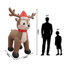 Jingle Jollys Christmas Inflatable Reindeer 2.5M Illuminated Decorations