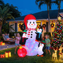 Jingle Jollys Christmas Inflatable Snowman 1.8M Height LED Outdoor Decorations Illuminated