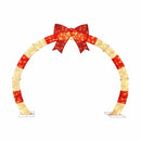 Jingle Jollys 2.5m Christmas Archway Pre-Lit Christmas Arch Warm White LED Outdoor Garden Decoration
