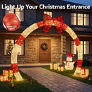 Jingle Jollys 2.5m Christmas Archway Pre-Lit Christmas Arch Warm White LED Outdoor Garden Decoration