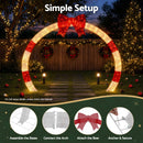 Jingle Jollys 2.5m Christmas Archway Pre-Lit Christmas Arch Warm White LED Outdoor Garden Decoration