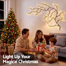 Jingle Jollys Christmas Willow Vine Lights Branch LED Fairy DIY Wall Decor 1.8m Warm White