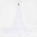 Jingle Jollys 2.5M Christmas Tree Lights Christmas Lights Tree Topper Waterfall Fairy Lights White