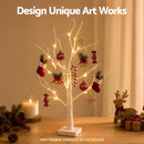 Jingle Jollys Lighted Branch Tree Christmas Decorations Warm White Christmas Lights 2 Pack 60cm