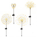Jingle Jollys 4 Pack Christmas Lights Solar Firework Outdoor Garden Lights DIY Decoration Warm White