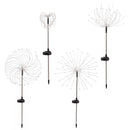 Jingle Jollys 4 Pack Christmas Lights Solar Firework Outdoor Garden Lights DIY Decoration Warm White