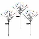 Jingle Jollys Christmas Lights Solar Firefly Lights Garden Decoration Path Lights Multicolour 3 Pack