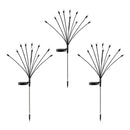 Jingle Jollys Christmas Lights Solar Firefly Lights Garden Decoration Path Lights Multicolour 3 Pack