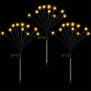 Jingle Jollys Christmas Lights Solar Firefly Lights Garden Decoration Path Lights Warm White 3 Pack