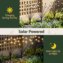 Jingle Jollys Christmas Lights Solar Firefly Lights Garden Decoration Path Lights Warm White 3 Pack